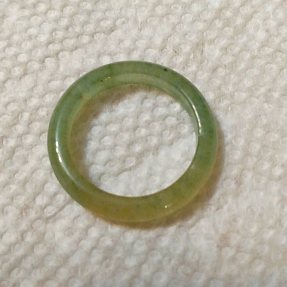 *2/$25* Sz 7 3/4 New Jade/Aventurine Gem Stone Ring Men Women